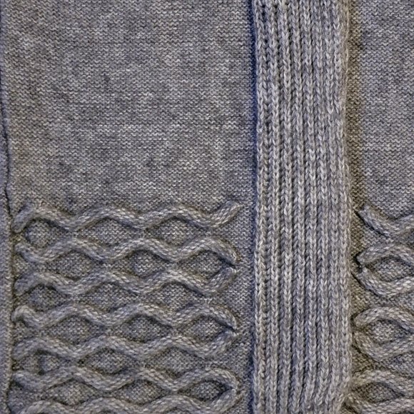 Maryline Made in Italy Gray Thick Knit Top Button Womens Cardigan Large - Picture 4 of 7